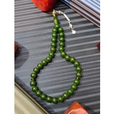 Anemore Collection Toz Kehribar Tesbih Yeşil Renk