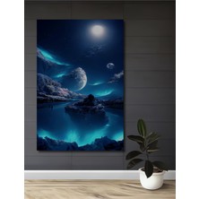 Teona Ahşap Gecenin Gizemi Ahşap Dekoratif Tablo Yağlı Boya Görünümlü Sanat Eseri Dikdörtgen Tablo