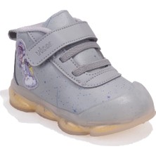 Vicco Geminis 946E25K447 Gri Ortopedik Işıklı Erkek Bebe Spor Bot