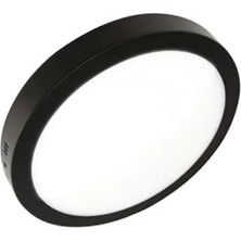 Horoz Sienna 24W Siyah Kasa Yuvarlak Panel LED Beyaz Işık