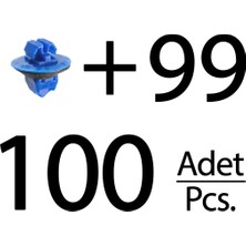 Alpha Auto Part Toyota Tacoma Için Yan Kaplama Klips- 100 Adet