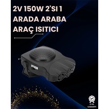 MCM Group Ön Cam Buz Çözücü ve Fan | 12V Araç Içi Isıtıcı, Full Havalandırmalı, Abs Gövdeli