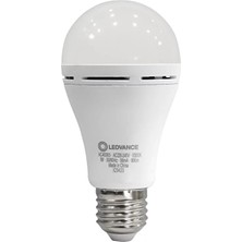 Kut Fly 2 Adet  Ledvance Osram Şarjli Ampul E27 8W/865LM 6500KW 827 E27