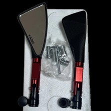 Süveyda Motor Universal Üçgen Ayna Kırmızı