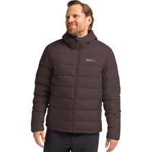 Jack Wolfskin Ather Down Hoody M Rds Erkek Kahverengi Outdoor Ceketi