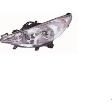 Peugeot 207 2006 Sonrası Elektrik Motorlu Mercekli Sol Ön Far