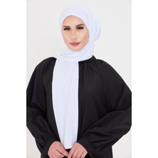 Hürrem Bone Beyaz Pratik Hazır Geçmeli Tesettür Bone Sandy Boyunluklu Çıtçıtlı 2505_42