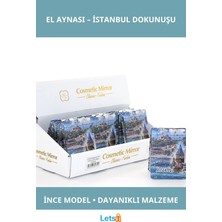 Letsii Taşlı Istanbul Tasarımı Şık Ince El Aynası