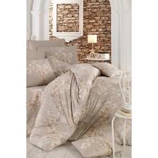 Mira Home Çift Kişilik Nevresim Takımı Pamuklu Bej Bahar