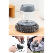 Turanyolu Deterjan Hazneli Telli Bulaşık Süngeri – Pratik Temizlik Fırçası