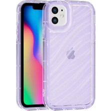 Vissona iPhone 11 Uyumlu Telefon Kılıfı Kamera Çıkıntılı Kabartmalı Parlak Desenli Darbe Emici Silikon Kılıf