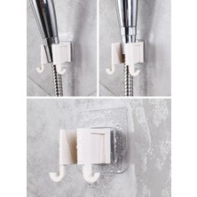 MCM Group Duş Başlığı Askısı -Yapışkanlı 2 Kademeli Çift Askılı Lif Tutucu