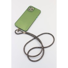 Taşlı Janjanlı Tam Tur Telefon Boyun Askısı, Ayarlanabilir Parlak Kordon –