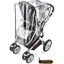 Tois Premium Bebek Arabası Yağmurluk Şeffaf Su Geçirmez Koruma Türkiye Menşeli