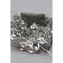 Hobimos 6 cm Nikel Kaplama Çıtçıt Toka Gümüş Renk 100 Adet Çıt Çıt Toka