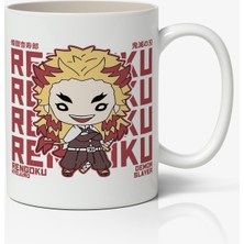 Toyaso Demon Slayer Rengoku Anime Temalı Kupa Bardak - Sevgiliye Arkadaşa Hediye