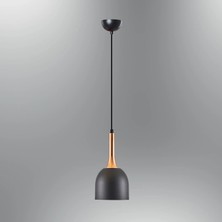 Avize Pazarı Modern Siyah Tekli Metal Sarkıt Avize