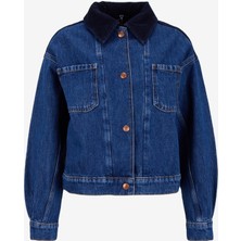 Lee Cooper Crop Koyu Mavi Kadın Ceket 261 Lcf 131001 Cropy Denım