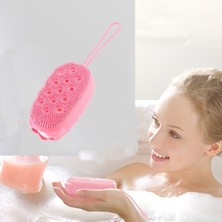 MCM Group Süngerli Silikon Duş Fırçası - Peeling Banyo Kesesi