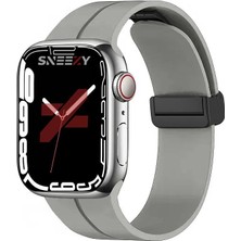 Sneezy Apple Watch 38MM 40MM 41MM Seri 1 2 3 4 5 6 7 8 Se Uyumlu Coastal Manyetik Tokalı Silikon Kordon
