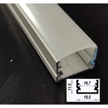 3 mt Alüminyum LED Kanalı, LED Profili , Şerit LED Kanalı Boş Kasa