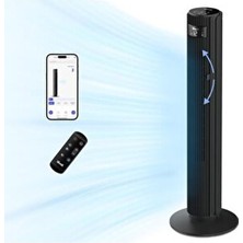 Levoit Akıllı Sessiz Kule Fanı 42 Inç, 7,9 M/sn, Güçlü Elektrikli Soğutma Fanı, Dc Motorlu, 25DB,SALINIMLI