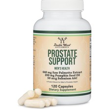 Double Wood Prostate Support Saw Palmetto Pumpkin Seed Oil Selenium 120 Caps