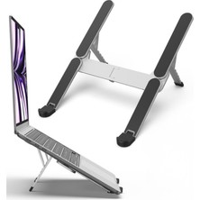 McStorey Katlanabilir Alüminyum Laptop Stand 6 Kademeli Ergonomik Yükseltici Cep Boyu Taşınabilir