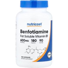 Nutricost Benfotiamine Antioxidants 600 Mg 180 Caps