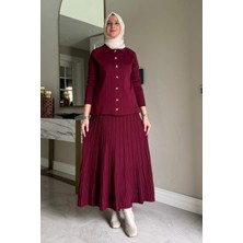 Rabia Şamlı Yonca Triko Takım Bordo
