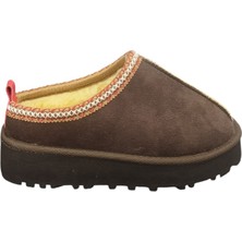 Punto 696083Z Içi Kürklü 4 cm Topuk Boyu Günlük Süet Kadın Terlik Bot