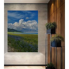 Teona Ahşap Masalsı Doğa Manzarası Yağlı Boya Görünümlü Ahşap Dekoratif Tablo Dikdörtgen Tablo