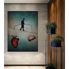 Teona Ahşap Dengeleyici Ahşap Dekoratif Tablo Yağlı Boya Görünümlü Modern Sanat Dikdörtgen Tablo