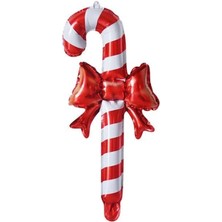 Le Mabelle Beyaz  Baston Şeker Figür Parti Balonu