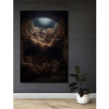 Teona Ahşap Rönesans Dönemi Yağlı Boya Görünümlü Ahşap Dekoratif Tablo Dikdörtgen Tablo