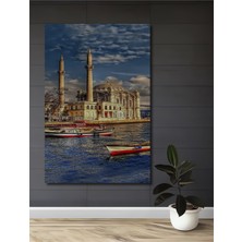Teona Ahşap Ortaköy Camii Yağlı Boya Görünümlü Ahşap Dekoratif Tablo Dikdörtgen Tablo