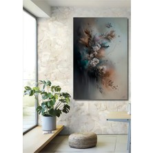 Teona Ahşap Bahar Esintisi Sulu Boya Görünümlü Soyut Sanat Ahşap Dekoratif Tablo Dikdörtgen Tablo