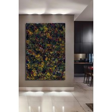 Teona Ahşap Bahar Esintisi Yağlı Boya Görünümlü Dekoratif Ahşap Tablo Dikdörtgen Tablo