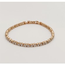Mavika Jewellery 18K Rose Gold Plated Su Yolu Bileklik