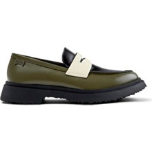 Camper Twins Erkek Çok Renkli Deri Makosen Ayakkabı Kauçuk Taban ile Günlük Kullanımda Rahatlık