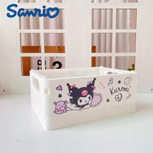 Ada Çanta Kırtasiye Kuromi Figürlü Katlanabilir Çok Amaçlı Saklama Kutusu