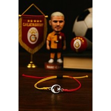 Puffydik Galatasaray Ayyıldız Makrome Taraftar Bileklik - El Yapımı Ayarlanabilir Hediyeli