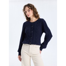 Jeep Lacivert Kadın Hırka J5WL-HRK7133