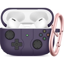 Dmay Apple Airpods Pro 3. Nesil (2025) Uyumlu Silikon Kılıf Anahtarlıklı Kılıf [gampad Tasarımı]