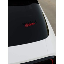 Bana Öyle Bakma Sticker - Siyah - Siyah