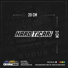 Hard Ticari Sticker - Sarı