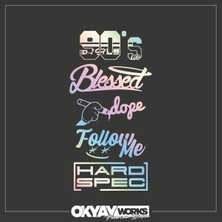 Hologram Arka Cam Sticker Paket 07