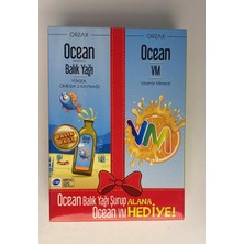 Ocean Balık Yağı Şurup Portakal Aromalı 150 Ml+ Ocean Vm Şurup 150 ml