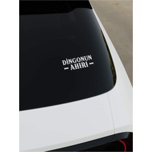 Okyay Works Dingonun Ahırı Sticker - Beyaz - Araba-Motosiklet Etiket Sticker