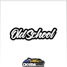 Old School Sticker - Siyah